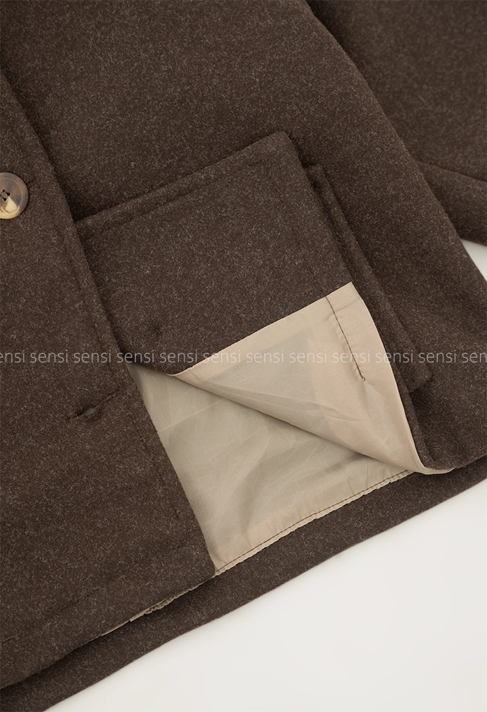 ترنچ کت فوتر یقه ایستاده کد1004826